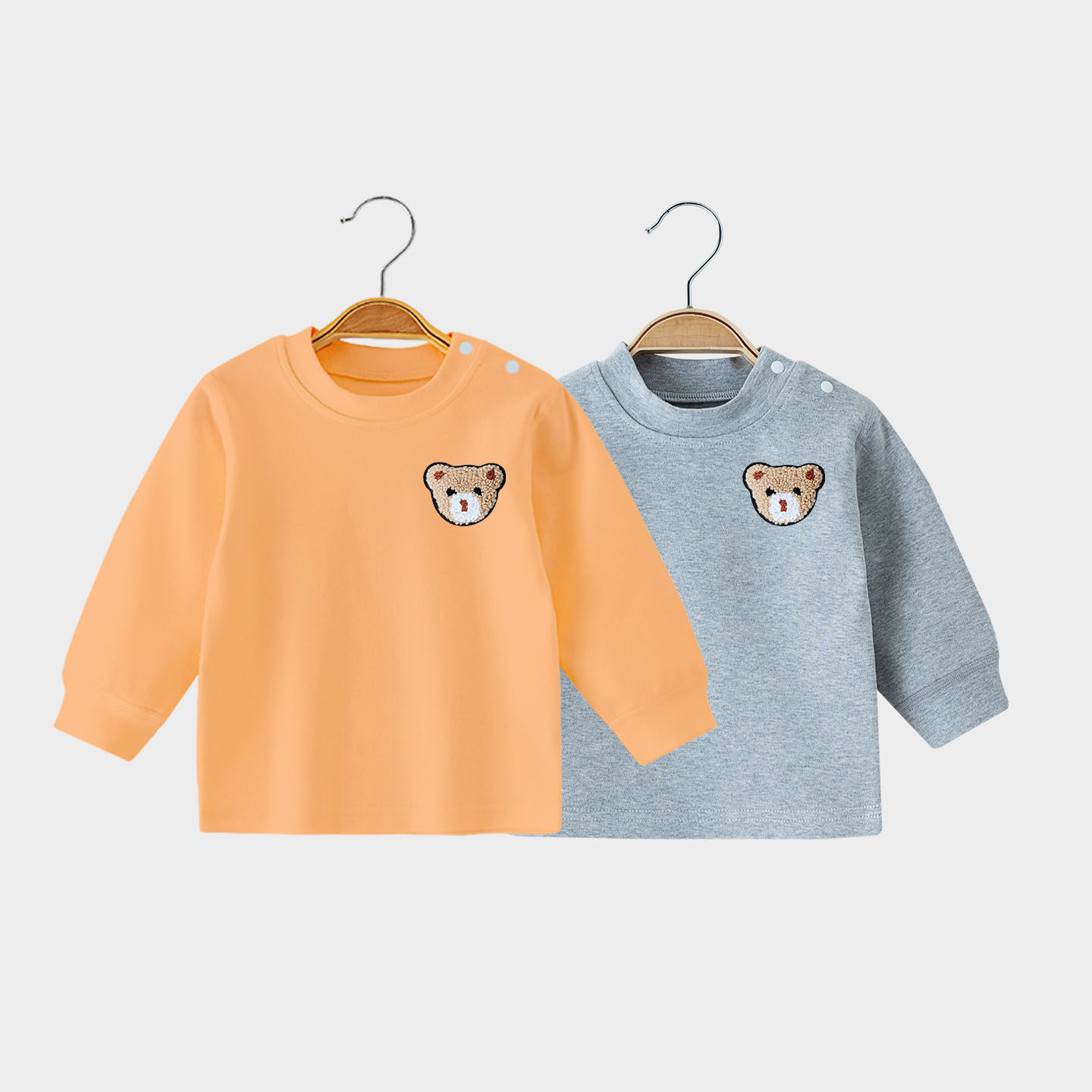 宝宝春秋上衣贴身内衣婴儿衣服长袖半高领肩扣秋衣单件装男女儿童,淘宝优惠券,粉丝福利购,淘宝优惠卷