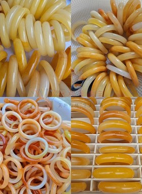 黄龙玉圆条手镯轮胎宽胎玉石镯子