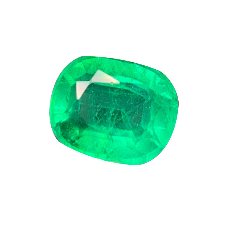 Natural emerald bare stone VVG slightly oily brilliant green Wharton green Zambian new Chinese style custom ring