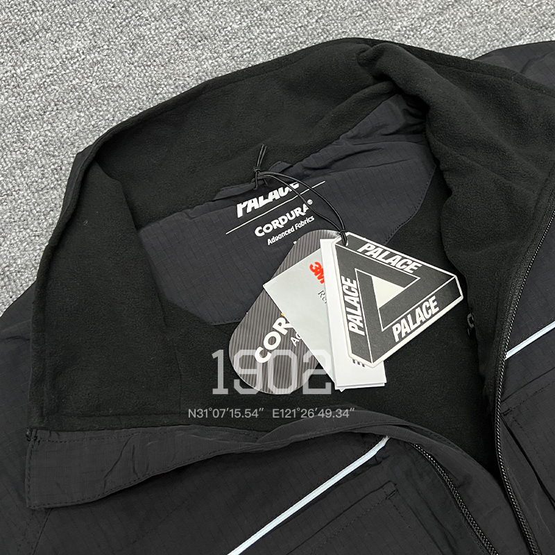 限定数のみ! PALACE CORDURA RS ZIP OFF JACKET 黒 S