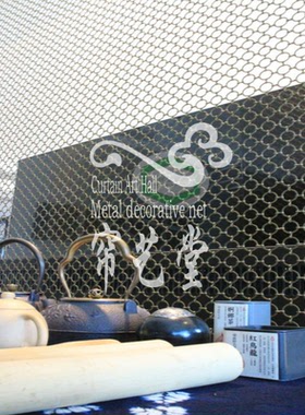不锈钢螺旋金属装饰网帘吊挂垂帘酒吧餐厅卡座隔断屏风装饰网窗帘