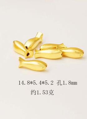 手链项链饰品配件diy桶珠18K包金