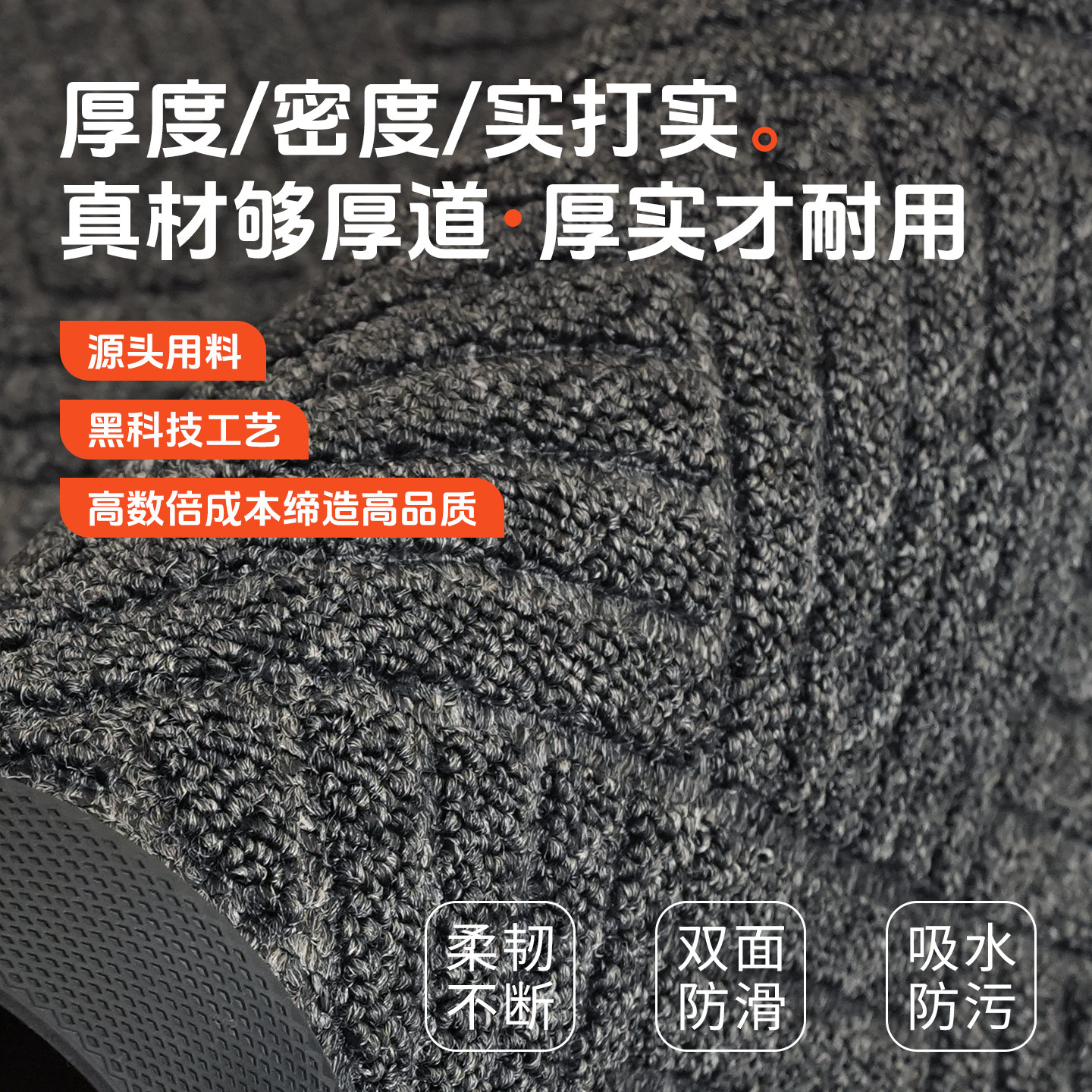 High-end entry door mats, dust-removing, no-wash, thickened floor mats