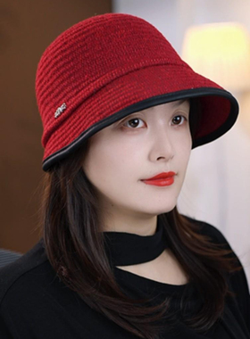 韩版百搭渔夫帽女秋冬保暖显脸小2026新款高档时尚洋气盆帽帽子女