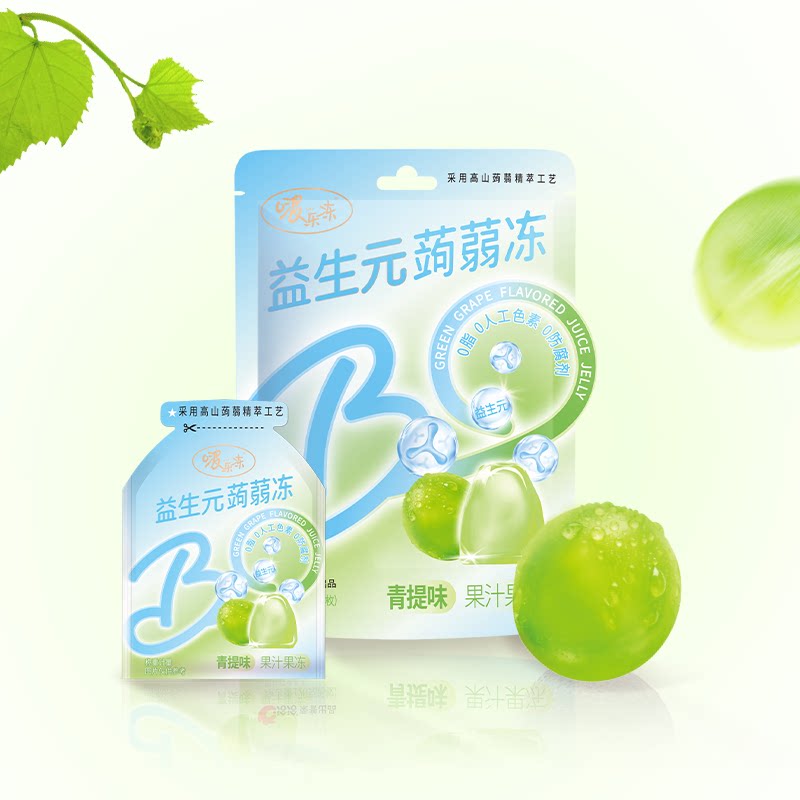 洽洽益生元蒟蒻果冻青提味水蜜桃味1袋
