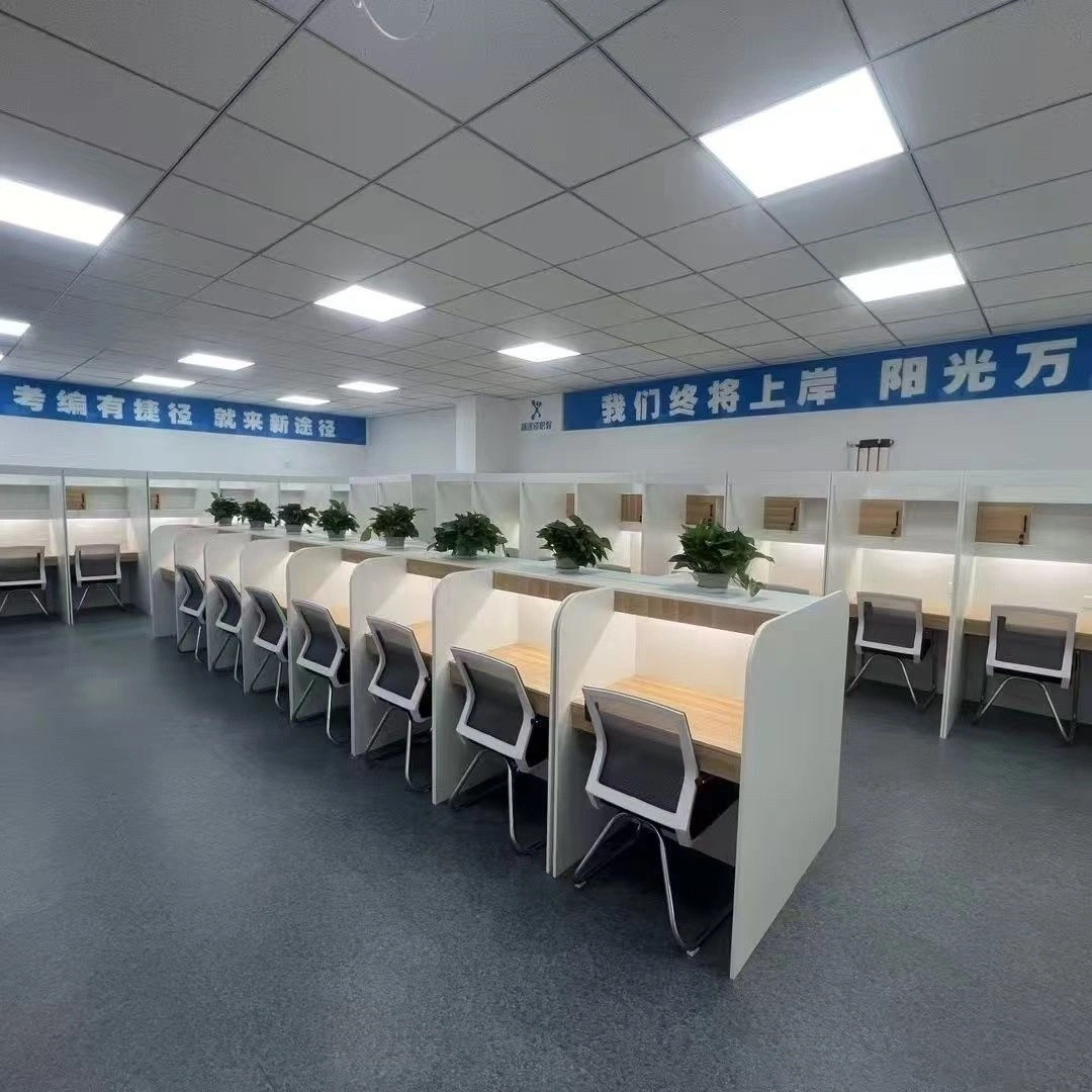 沉浸式学习桌自习室共享考研书桌隔断桌椅封闭式学生桌简约电脑桌,淘宝优惠券,粉丝福利购,淘宝优惠卷