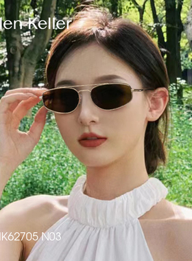 【博主推荐】海伦凯勒新款复古老钱风墨镜防晒女太阳镜酷HK62705
