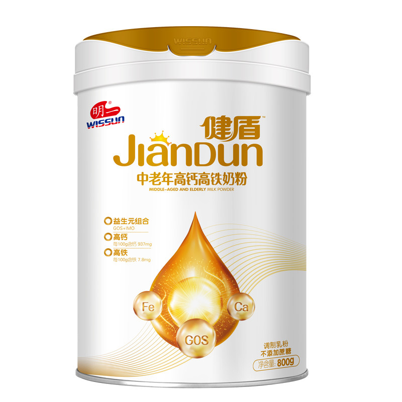 明一健盾中老年高钙营养长辈牛奶粉 明一成人奶粉
