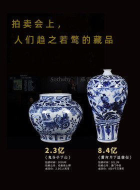 景德镇陶瓷花瓶手绘客厅