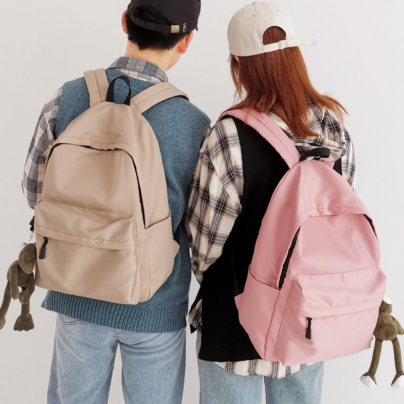 韩版原宿ulzzang高中简约女双肩包 懒牛双肩背包