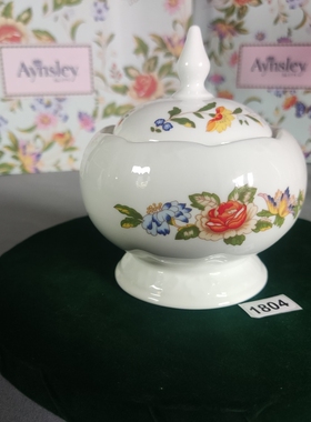 AYNSLEY安斯丽 英国中古 花瓶 首饰盒 置物盘 欧式装饰 摆件 骨瓷