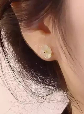【南瓜先生】古风绿色四叶草耳钉