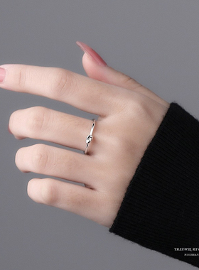 【南瓜先生】纯银打结素圈戒指