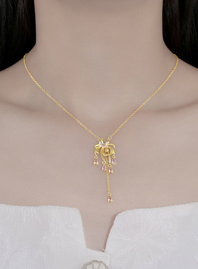 【南瓜先生】闪钻烟花流苏项链