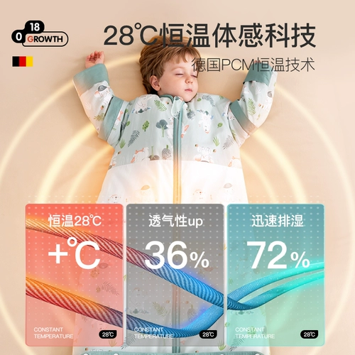 Детский спальный мешок, детское универсальное одеяло на четыре сезона, поддерживает постоянную температуру, подходит для подростков, увеличенная толщина
