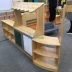 Giáo dục mầm non cho trẻ em bàn ghế lưu trữ đồ chơi tủ tro gỗ hình tủ tủ giải trí tủ sách Bonnie Bear - Phòng trẻ em / Bàn ghế
