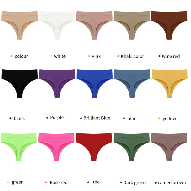 欧美性感丁字裤女内裤纯棉透气无痕低腰T裤纯色少女健身瑜伽大码,淘宝优惠券,粉丝福利购,淘宝优惠卷
