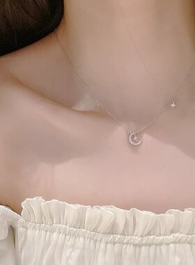 星芒月亮项链女配饰轻奢小众设计