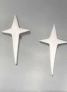 星星耳钉小众ins钛钢耳饰防过敏