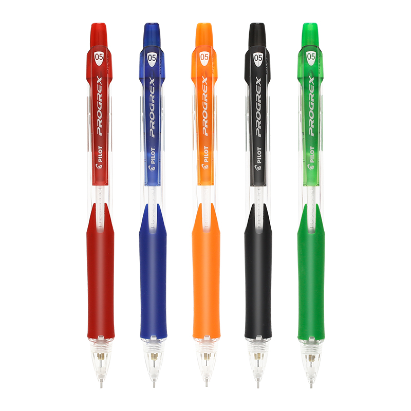 日本百乐小学生自动铅笔H-125C彩色杆活动铅笔0.5mm伸缩笔嘴 - 图0