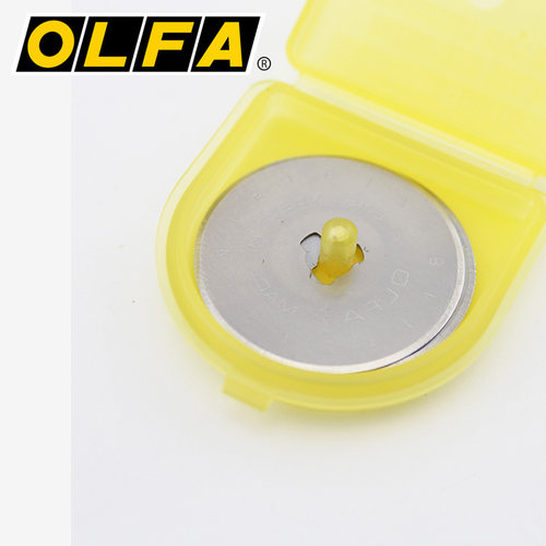日本原装进口OLFA爱利华RB28-10 进口原装滚刀片 28mm圆刀片滚轮切割刀/圆形裁切刀/皮革用裁布 10装工业刀片 - 图3