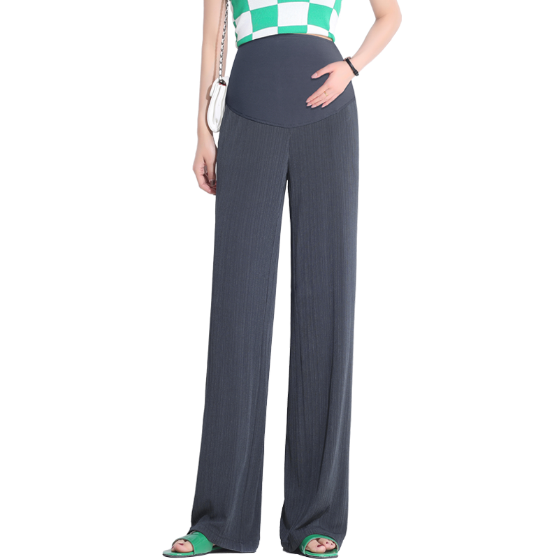 孕伊尚夏季外穿春夏款直筒孕妇裤子 孕伊尚孕妇阔腿裤