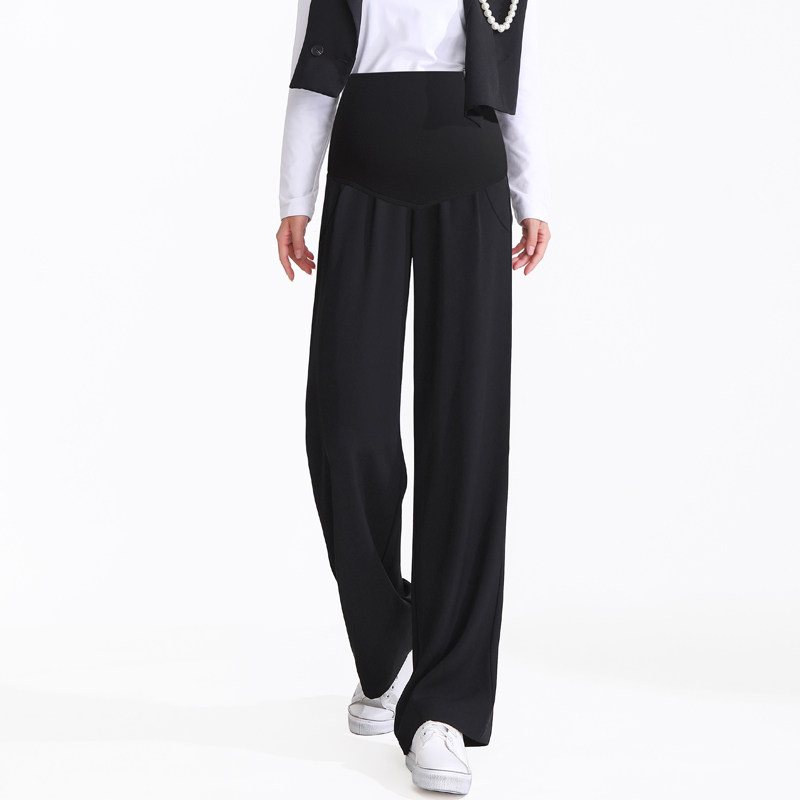 孕妇裤外穿春秋宽松直筒托腹阔腿裤 孕伊尚孕妇阔腿裤