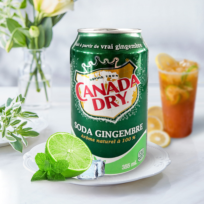 现货加拿大进口Canada dry Ginger Ale姜味苏打汽水碳酸饮料355ml - 图2