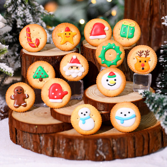 Сахарное печенье, фирменные вкусные и милые рождественские конфеты