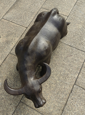 直销宜兴紫砂摆件茶宠风水紫砂牛