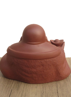 紫元宝佛弥勒佛名家正品手工镇宅