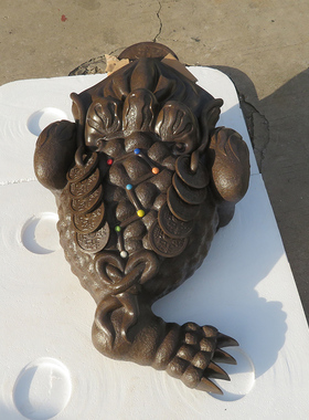 宜兴紫砂金蟾特大号1米长钱币