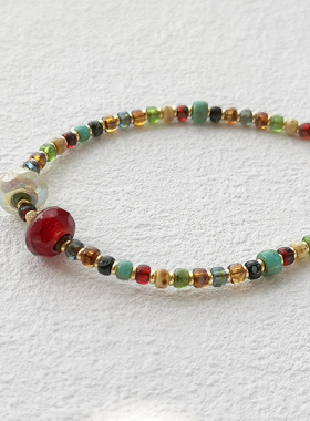 花糖｜回望敦煌｜民族风进口捷克琉璃串珠手链混搭叠戴