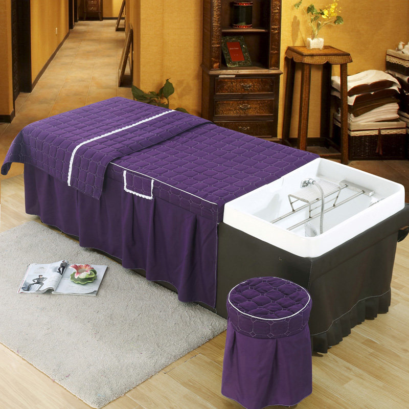 泰式洗头床罩理疗推拿美容美发店床套纯色夹棉冲水床单订做四件套,淘宝优惠券,粉丝福利购,淘宝优惠卷