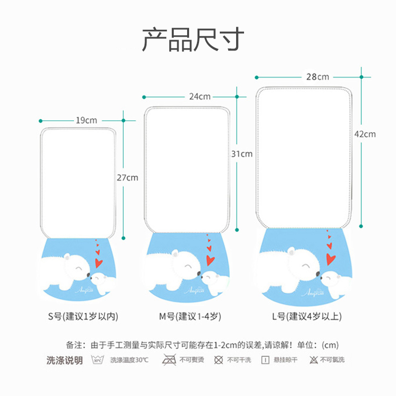 宝宝纯棉吸汗巾婴儿隔汗巾儿童垫背巾大童纱布幼儿园小孩全棉毛巾 - 图1