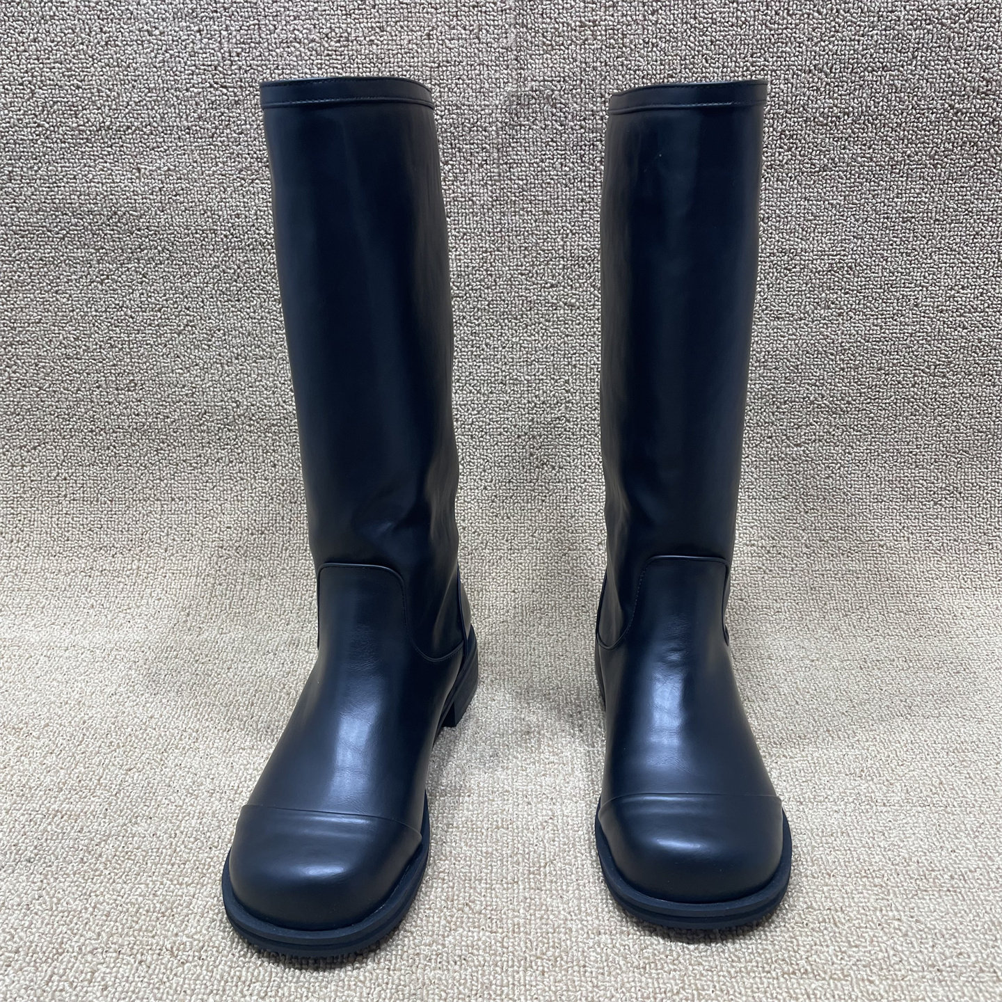 断码处理秋冬新款中筒靴女圆头低跟骑士靴复古百搭宽筒皮靴单靴女,淘宝优惠券,粉丝福利购,淘宝优惠卷