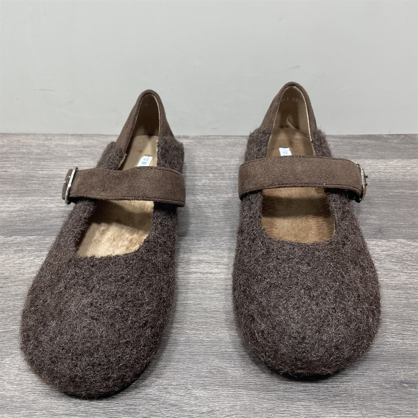 断码处理加绒玛丽珍一字带毛毛鞋外穿单鞋女冬季新款保暖平底棉鞋,淘宝优惠券,粉丝福利购,淘宝优惠卷