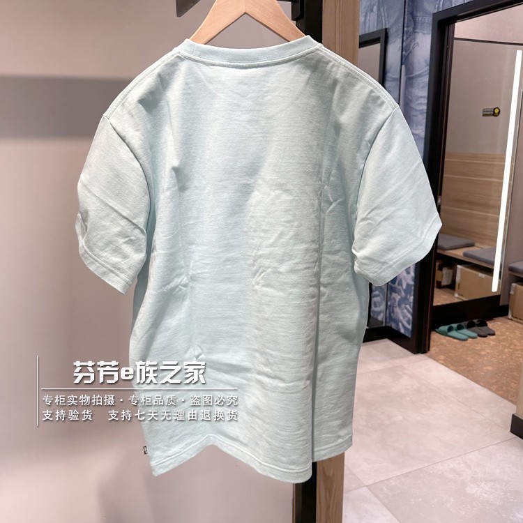 Levis李维斯正品2023新款男士宽松浅蓝LOGO小标短袖T恤A6382-0002-图0