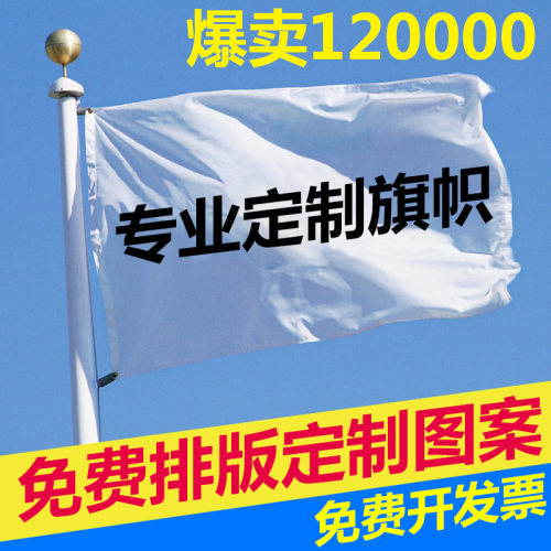 红旗国旗小旗子定制公司旗帜定做户外工地装饰五彩旗刀旗广告旗 - 图3