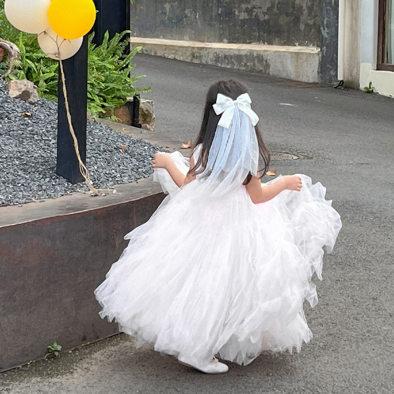 儿童婚纱公主裙女童高端生日主持人钢琴比赛花童婚礼小女孩礼服夏,淘宝优惠券,粉丝福利购,淘宝优惠卷