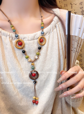 波西米亚风X1564彩编绳缎带饰品