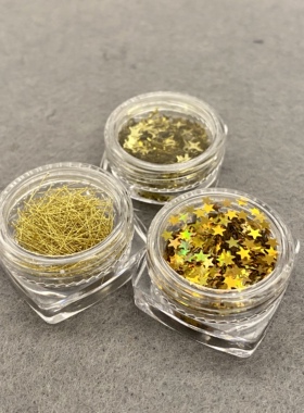 【红豆粘土】超轻粘土DIY五角星四角星金丝线装饰 人偶手办配饰品