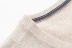 Áo len cashmere trẻ trung và trung niên nam vá cổ chữ V thời trang giản dị đầu lỏng phần mỏng đan áo len đáy mới - Áo len Cashmere