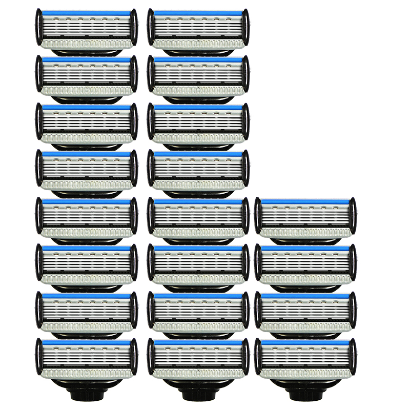 阿帕齐5层剃须刀头 阿帕奇男士手动刮胡刀片刮胡刀头星海蓝刀头 - 图3