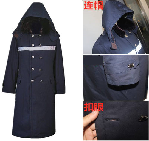 冷库棉大衣军迷绿大衣加厚纯棉花黄大衣长款保安服劳保活面可拆洗 - 图3