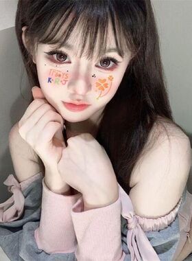 TFBOYS纹身贴 十周年奔赴演唱会脸部妆容脸贴 易烊千玺王俊凯王源