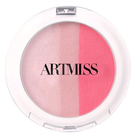 Weimeixiu Natural Gradient Rouge Three Color Gradient High Gloss Blush Female Genuine Nude Makeup Waterproof Matte