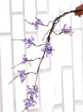 北京西尚玫瑰客厅梅花干枝小碎花