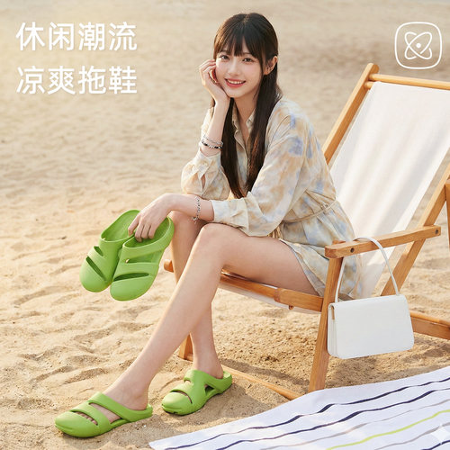 利达妮运动拖鞋女夏季2026新款外穿游泳防滑户外凉拖鞋沙滩鞋男款 - 图2