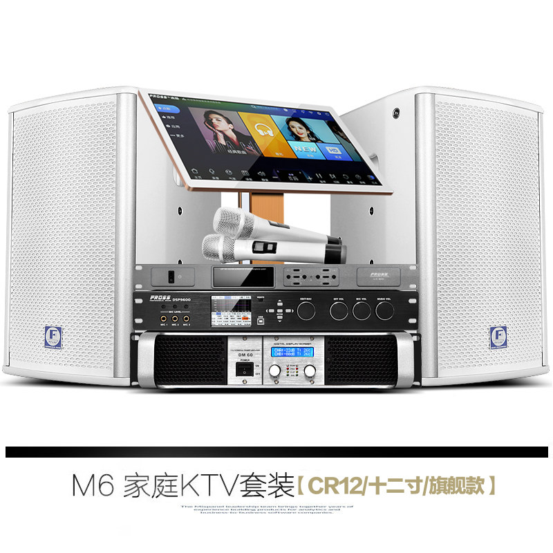 fross /沸斯m6家庭ktv套装点歌机 沸斯KTV/卡拉OK音箱